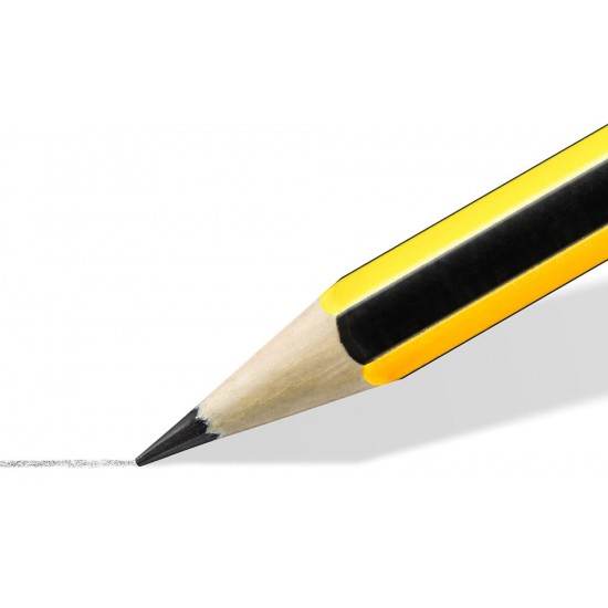 STAEDTLER σετ ξύλινα μολύβια με μαρκαδόρο υπογράμμισης Noris 120-BK12P1, εξάγωνα, ΗB, 13τμχ