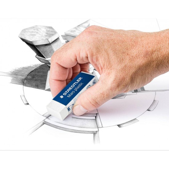 STAEDTLER γόμα 52650, 23x65mm, λευκή