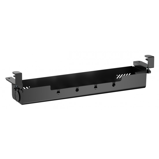 BRATECK cable management γραφείου CC11-22-2, μεταλλικό, 894x167x196mm, μαύρο