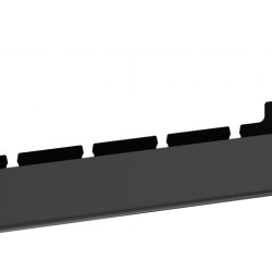 BRATECK cable management γραφείου CC11-22-2, μεταλλικό, 894x167x196mm, μαύρο