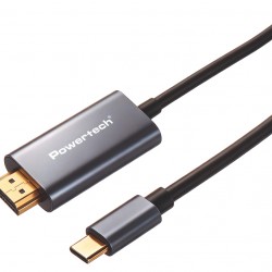 POWERTECH καλώδιο USB-C σε HDMI PTR-0209, 4K/30Hz, 10 Gbps, 1m, μαύρο