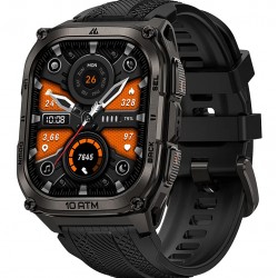 KOSPET smartwatch TANK M4, heart rate, 1.96" AMOLED, GPS, 10 ATM & IP69K, μαύρο