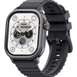 KOSPET smartwatch Pulse, heart rate, 1.96" AMOLED, IP68, μαύρο