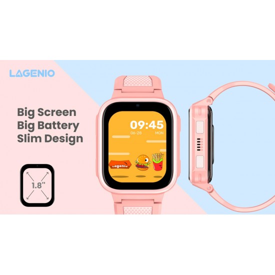 LAGENIO GPS smartwatch για παιδιά K10, 1.8", με κάμερα, 4G, IP68, μαύρο