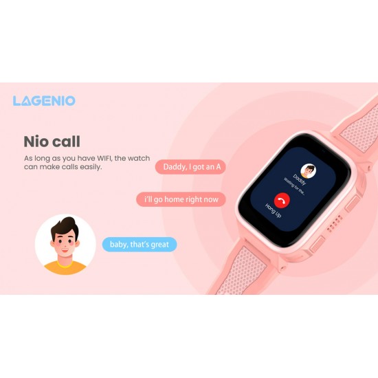 LAGENIO GPS smartwatch για παιδιά K10, 1.8", με κάμερα, 4G, IP68, μαύρο