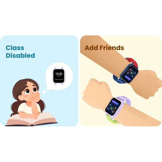 LAGENIO GPS smartwatch για παιδιά K9, 1.78" AMOLED, με κάμερα, 4G, IP68, μαύρο