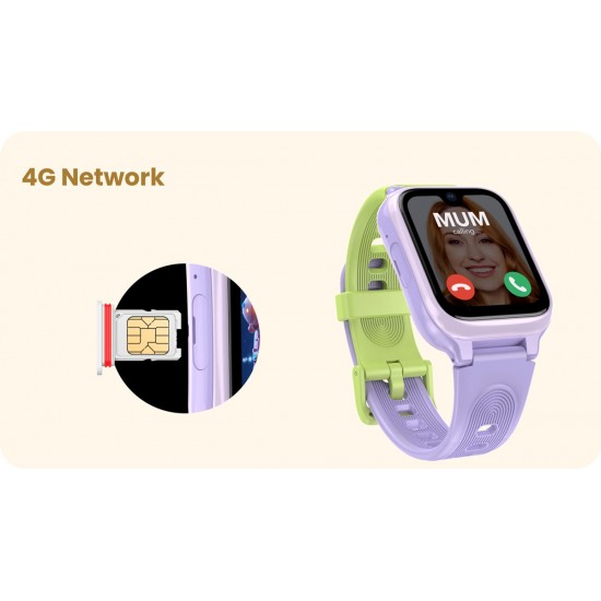 LAGENIO GPS smartwatch για παιδιά K9, 1.78" AMOLED, με κάμερα, 4G, IP68, μαύρο
