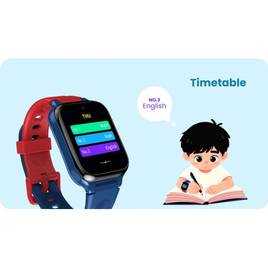 LAGENIO GPS smartwatch για παιδιά K9, 1.78" AMOLED, με κάμερα, 4G, IP68, μωβ
