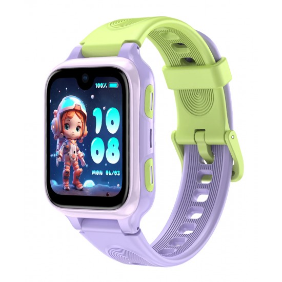 LAGENIO GPS smartwatch για παιδιά K9, 1.78" AMOLED, με κάμερα, 4G, IP68, μωβ