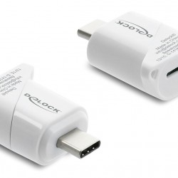 DELOCK card reader 91427 για micro SD, USB-C σύνδεση, 5Gbps, λευκό