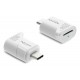 DELOCK card reader 91427 για micro SD, USB-C σύνδεση, 5Gbps, λευκό