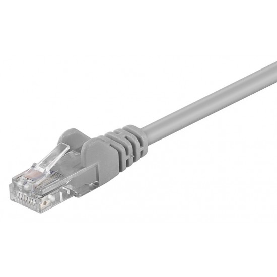 GOOBAY καλώδιο δικτύου 68387, CAT 5e U/UTP, CCA, 7.5m, γκρι