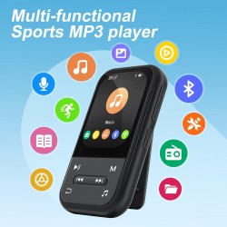RUIZU MP3 player X02 με οθόνη 2.01", 32GB, Bluetooth, μαύρο