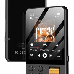 RUIZU MP3 player M19 με οθόνη αφής 2.4", 32GB, Bluetooth, μαύρο