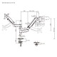 POWERTECH βάση γραφείου για 2x οθόνες PT-1628, 17-32", έως 9kg