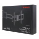 BRATECK επιτοίχια βάση τηλεόρασης LPA95-465XL, 37-86", έως 50kg, full motion