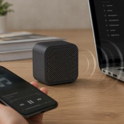 POWERTECH μίνι φορητό ηχείο PT-1626, μαγνητικό, 5W, Bluetooth, 400mAh, μαύρο