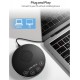 CMTECK επιτραπέζιο μικρόφωνο LE2102 με ηχείο, omnidirectional, USB/USB-C, μαύρο