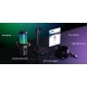 CMTECK επιτραπέζιο μικρόφωνο XM560, καρδιοειδές, USB/USB-C, RGB LED, μαύρο