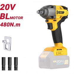 DELI κρουστικό μπουλονόκλειδο μπαταρίας DC235Z, Brushless, 20V, 480N.m, 1/2"