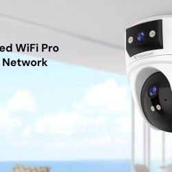 VSTARCAM smart κάμερα CS2DR, 3MP, dual lens, WiFi, PTZ, SD
