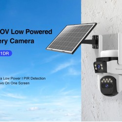 VSTARCAM smart ηλιακή κάμερα BG621DR, dual lens, 3MP, 4G, SD, PTZ, IP66