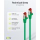 GOOBAY καλώδιο δικτύου 68289, CAT 6 S/FTP, copper, 250MHz, 1m, πράσινο