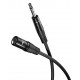 GOOBAY καλώδιο ήχου 6.35mm σε XLR 80052, 3m, μαύρο
