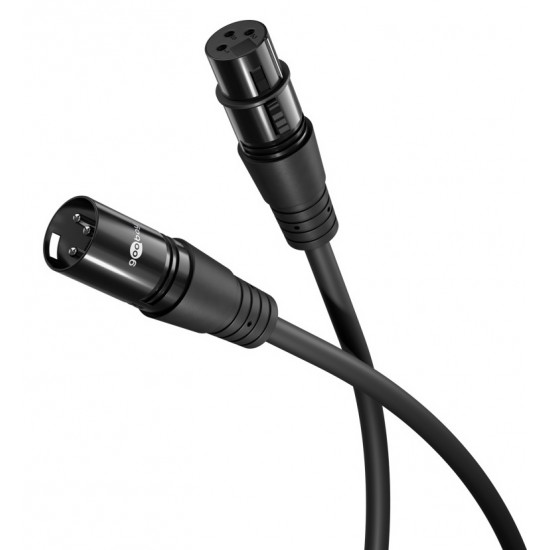 GOOBAY καλώδιο προέκτασης ήχου XLR 80029, 2m, μαύρο