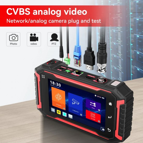 NOYAFA CCTV & IP tester NF-IPC725 με 5.5" IPS οθόνη, 8MP CVI/TVI/AHD camera test, cable tester