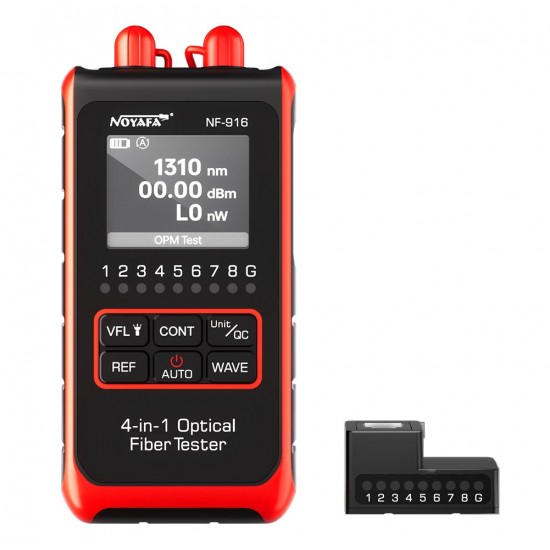 NOYAFA tester καλωδίων οπτικής ίνας NF-916, 850-1650nm, -60~8dBm