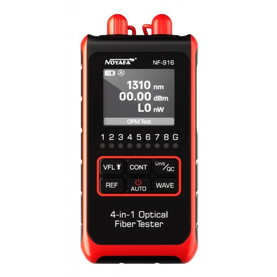 NOYAFA tester καλωδίων οπτικής ίνας NF-916, 850-1650nm, -60~8dBm