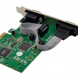 POWERTECH κάρτα επέκτασης PCIe σε 2x serial ST349, 921.6Kbps, SB16C1052PCI