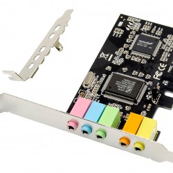 POWERTECH κάρτα επέκτασης ήχου PCIe σε 2x channel audio ST13, CMI8738 + ASM1083