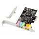 POWERTECH κάρτα επέκτασης ήχου PCIe σε 2x channel audio ST13, CMI8738 + ASM1083