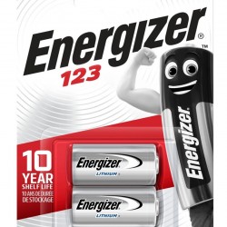 ENERGIZER μπαταρία λιθίου CR123A, 3V, 2τμχ