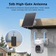 SECTEC σύστημα παρακολούθησης 4x smart ηλιακών καμερών ST-WRK04-EU με hub, 3MP, WiFi, SD, PTZ, IP66