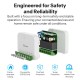 SONOFF smart διακόπτης MINI DUO, 2 κανάλια, WiFi, συμβατός με Matter, 16A, λευκός