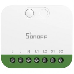SONOFF smart διακόπτης MINI DUO, 2 κανάλια, WiFi, συμβατός με Matter, 16A, λευκός