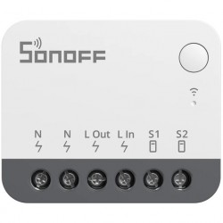 SONOFF smart διακόπτης ZBMINIR2, 1 κανάλι, ZigBee 3.0, 10A, λευκός