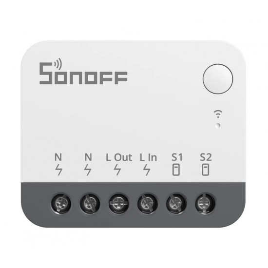SONOFF smart διακόπτης ZBMINIR2, 1 κανάλι, ZigBee 3.0, 10A, λευκός