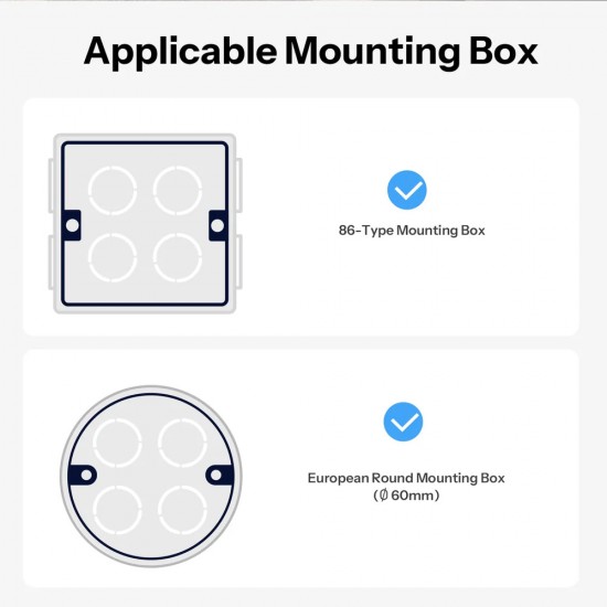 SONOFF smart επιτοίχιος διακόπτης ρολών Orb-RBS, WiFi, Matter, 1A, λευκός