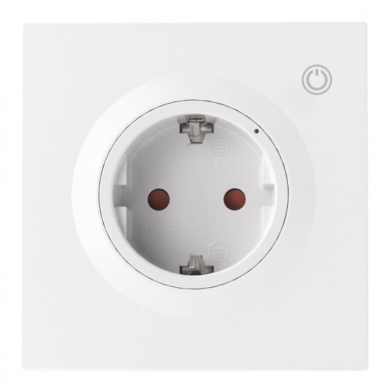 SONOFF smart επιτοίχια πρίζα ρεύματος WS01TPF-E, WiFi, Matter, 16A/4000W, λευκή