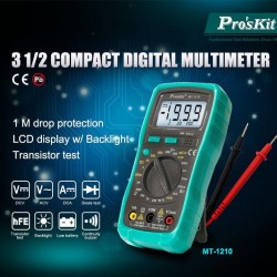 PROSKIT ψηφιακό πολύμετρο MT-1210, μέτρηση AC/DC