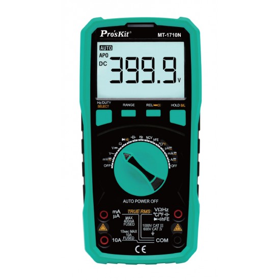 PROSKIT ψηφιακό πολύμετρο MT-1710N, μέτρηση AC/DC, True RMS, NCV