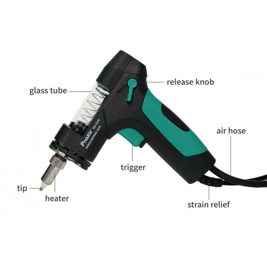PROSKIT σταθμός αποκόλλησης SS-331NB με πιστόλι, 160-480°C