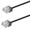 POWERTECH καλώδιο δικτύου CAB-N466, Cat 6A U/UTP, ultra slim, copper, 500MHz, 15m, μαύρο