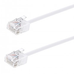 POWERTECH καλώδιο δικτύου CAB-N475, Cat 6A U/UTP, ultra slim, copper, 500MHz, 7.5m, λευκό
