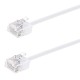 POWERTECH καλώδιο δικτύου CAB-N475, Cat 6A U/UTP, ultra slim, copper, 500MHz, 7.5m, λευκό