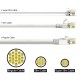 POWERTECH καλώδιο δικτύου CAB-N475, Cat 6A U/UTP, ultra slim, copper, 500MHz, 7.5m, λευκό